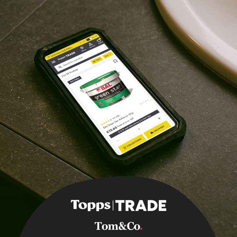 Hot off the press: the new Topps Tiles Trade website is live.