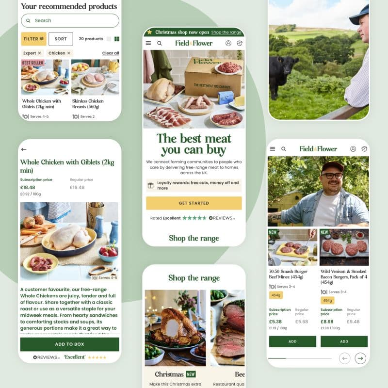 We’re excited to share that Tom&Co recently relaunched the website for Field&Flower, your go-to destination for high-quality, sustainable meat!