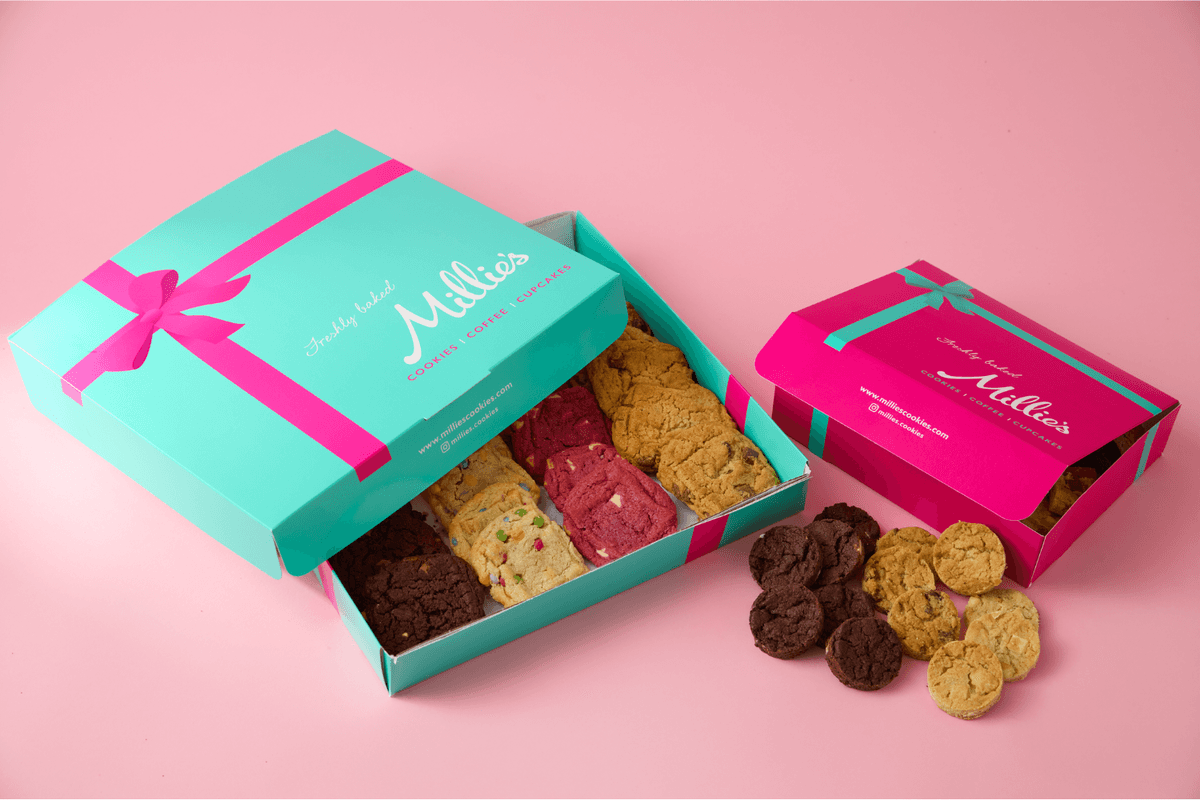 Millie's Cookies website challenges and requirements